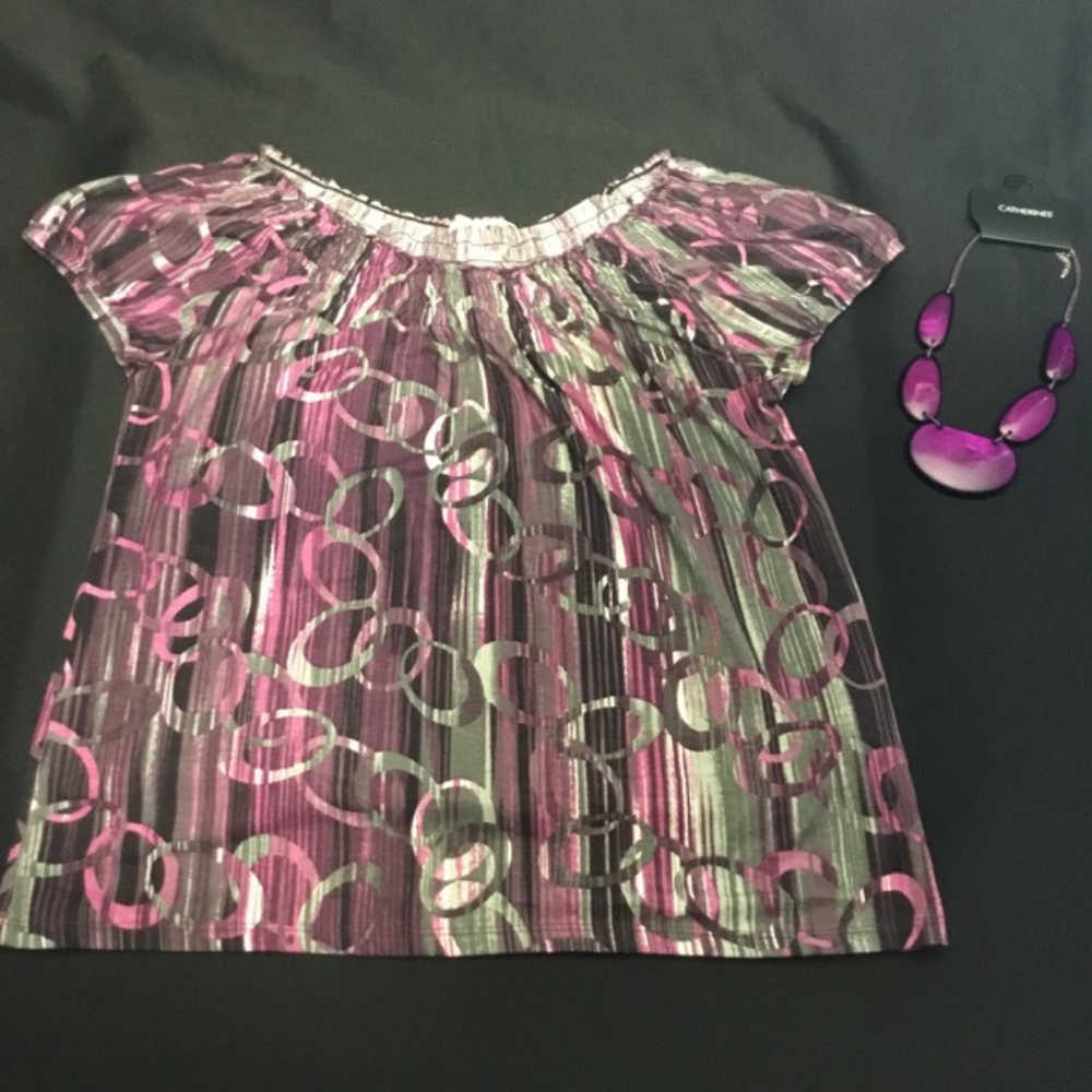 Claudia Richard Size L Purple Top